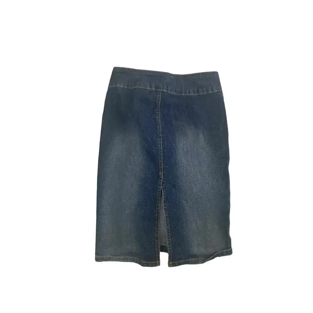 Paris Blues Denim Straight & Pencil Midi Skirt Size 1 - Picture 6 of 7